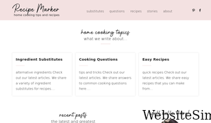 recipemarker.com Screenshot