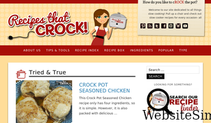 recipesthatcrock.com Screenshot