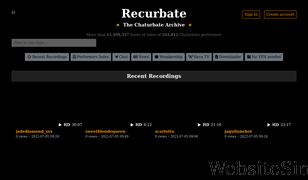 recurbate.com Screenshot