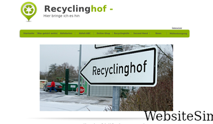recyclinghof.net Screenshot