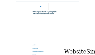 recyclinghofwertstoffhof.de Screenshot