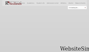 redlands.edu Screenshot
