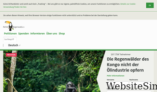 regenwald.org Screenshot