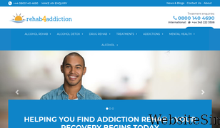 rehab4addiction.co.uk Screenshot