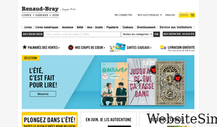 renaud-bray.com Screenshot