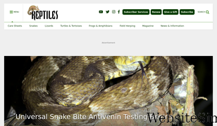 reptilesmagazine.com Screenshot