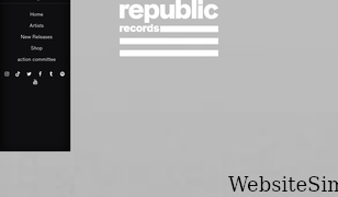 republicrecords.com Screenshot