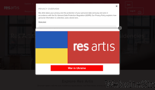 resartis.org Screenshot