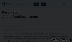reservatic.com Screenshot