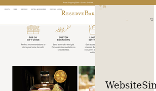 reservebar.com Screenshot