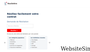 resilettre.com Screenshot