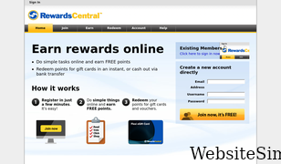 rewardscentral.com.au Screenshot