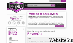 rhymes.com Screenshot