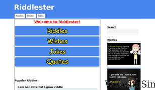 riddlester.co Screenshot