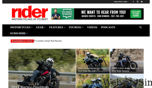 ridermagazine.com Screenshot