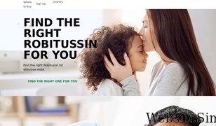 robitussin.com Screenshot