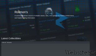 rolimons.com Screenshot