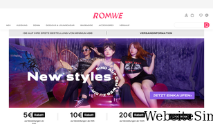 romwe.com Screenshot