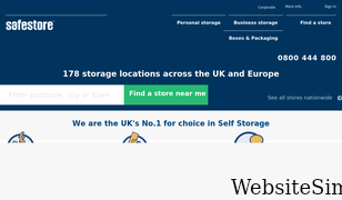 safestore.co.uk Screenshot