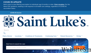saintlukeskc.org Screenshot