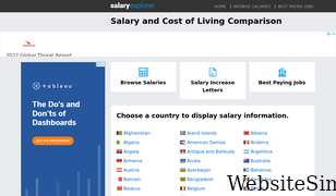 salaryexplorer.com Screenshot