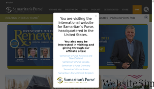 samaritanspurse.org Screenshot