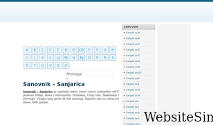 sanovnik.org Screenshot