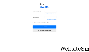 saxoinvestor.nl Screenshot