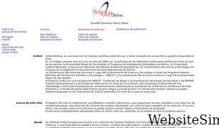 scielo.org.bo Screenshot