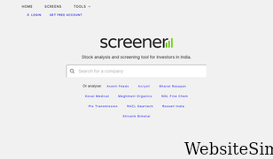 screener.in Screenshot