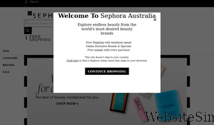 sephora.com.au Screenshot