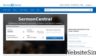 sermoncentral.com Screenshot