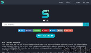 sflix.to Screenshot