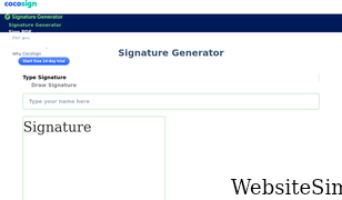 signature-generator.com Screenshot