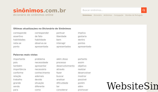 sinonimos.com.br Screenshot
