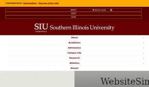 siu.edu Screenshot