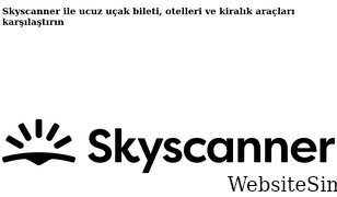 skyscanner.com.tr Screenshot