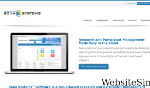sona-systems.com Screenshot
