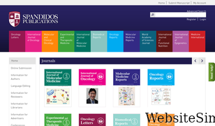 spandidos-publications.com Screenshot