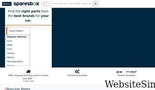 sparesbox.com.au Screenshot