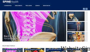 spine-health.com Screenshot