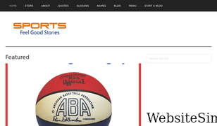 sportsfeelgoodstories.com Screenshot