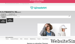 spreadshirt.de Screenshot