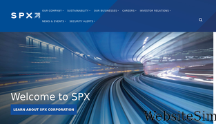 spx.com Screenshot