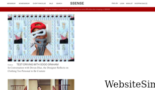 ssense.com Screenshot