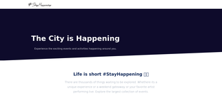 stayhappening.com Screenshot