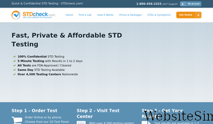 stdcheck.com Screenshot