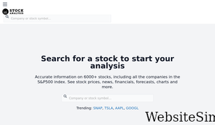 stockanalysis.com Screenshot