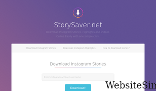 storysaver.net Screenshot
