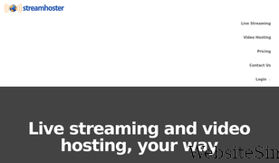 streamhoster.com Screenshot